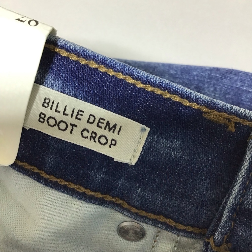 J. Crew Billie Demi Boot Crop Dark Blue Jeans - Picture 6 of 12